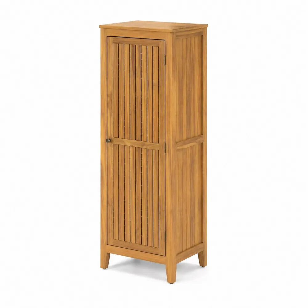 Hochschrank aus massivem Akazienholz 40x40x160cm